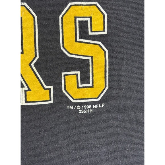 Vintage 1998 Pittsburg Steelers T-Shirt Men's XL Riddell NFL Football Sportswear - Picture 4 of 7